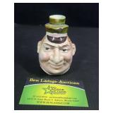Toby Vintage glazed pottery face decanter
