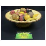 Fruit bowl with stone fruit