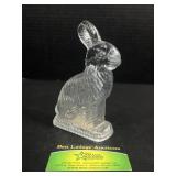 Pressed glass bunny