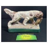 Hunting dog statue