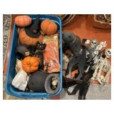 Large Tote of Halloween Decorations