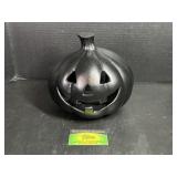 Black Metal Pumpkin Decoration