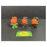 3 Halloween Scarecrow Candles