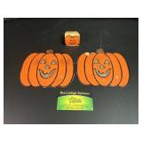 Vintage Cardboard Pumpkin Decorations