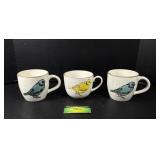3 Bird Mugs