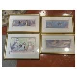 4 Funny Cat Paintings by Johnathan Heath