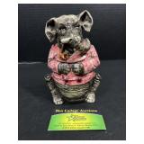 Ceramic  Elephant Cookie Jar