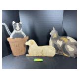 Dog and Cat Wooden Decor