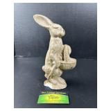 Plaster Bunny Decor
