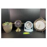 Clocks & Planter Lot