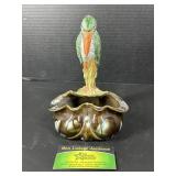 Royal Dux Figural Stork Desk Inkwell