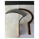 2 Hand Scythes