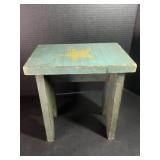 Painted wooden stool