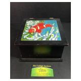 Handcrafted Fish Motif Wooden Box