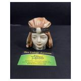 Toby Vintage glazed pottery face coin bank
