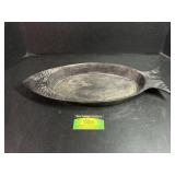 World Market Seasoned Cast Iron Fish Grill Pan