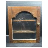 Wooden trinket shelf