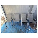 4 Mesh Patio Chairs