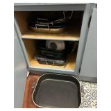 Cabinet of All Clad Cooking Pans