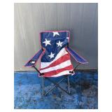 Quik Chair USA Themed Lawn Chair (Has Bag Cover)