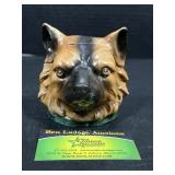 Dog Head Ceramic Cookie Jar