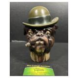 Xonex Bulldog smoking cigar cookie jar