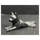 Cat cast iron door stop