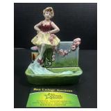 Ceramic Figurine Planter with Dancer Motif