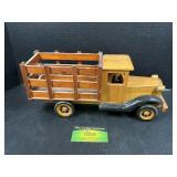 Handmade Wooden Farm Truck Toy
