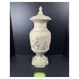 Greek Style Ceramic Vase with Lid