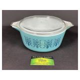 Pyrex Saxony / Tree of Life 475-B dish w/ lid