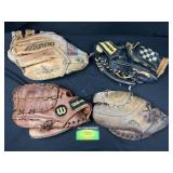 Wilson, Mizuno, Franklin Baseball Mitts