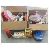 Two boxï¿½s with Potato slicer, Tortilla pan set,