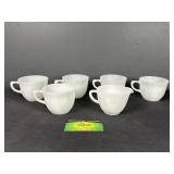 Fire king ware Cups and Creamer cup
