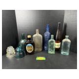 Vintage Glass Bottles and Insulators