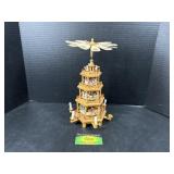 Wooden Christmas Spinning Pyramid
