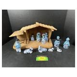 Hand Painted Nativity Scene Figures