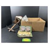 Antique Stereoscope with Slides