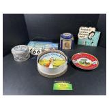 Metal Sign Decor, Tins, and Antique Style Pier 1