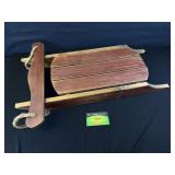 Vintage Wooden Sled Decor