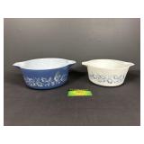 Pyrex Colonial Mist 475-b and 474-b dishes