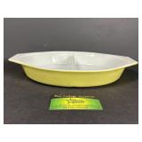 Pyrex Yellow Divided dish