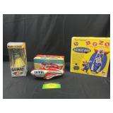 Rocket Racer, Warm Fuzzy Bozo Bop Bag, and more