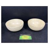 2 Pier 1 Hobknob Yellow Bowls