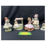 Lefton girls figurines