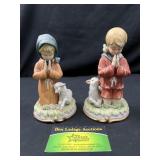 Lefton praying children figurines