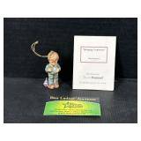 Hummel Christmas Ornament Stringing Cranberries