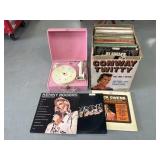 Conway Twitty, Buck Owens, Old Record Player, and