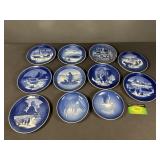 Year Marked Christmas Plates