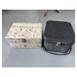 2 Vintage Sewing Boxes and More